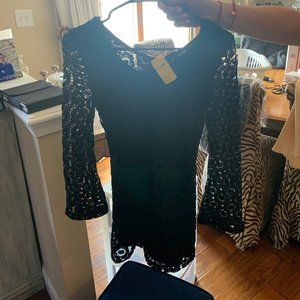 Black lace dress